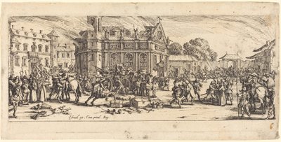 Förstörelse av ett kloster av Jacques Callot