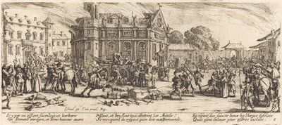 Förstörelse av ett kloster av Jacques Callot