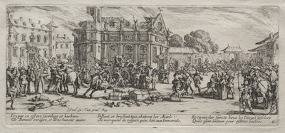 Förödelse av ett kloster. av Jacques Callot