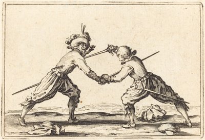 Duell med svärd av Jacques Callot