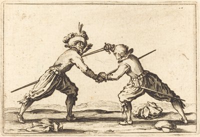 Duell med svärd, ca. 1622. av Jacques Callot