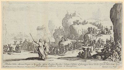 Korsningen av Röda havet av Jacques Callot