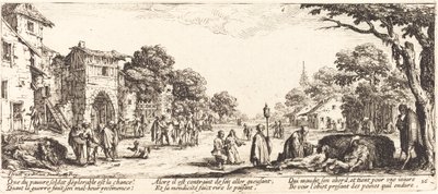 Döende soldater vid vägkanten av Jacques Callot