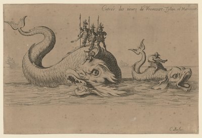 Inflyttning av Monsieur de Vroncourt, Tyllon och Marimont av Jacques Callot