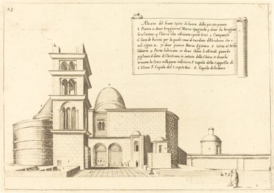 Upphöjning av en kyrka av Jacques Callot
