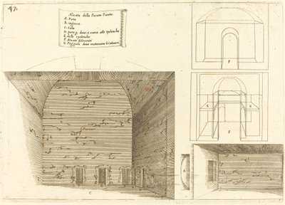 Upphöjning av en passageplan av Jacques Callot