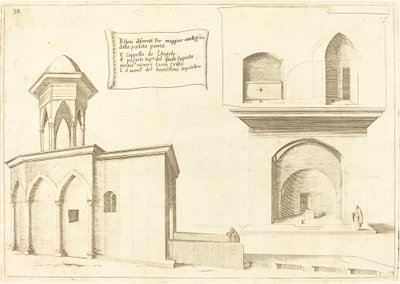 Upphöjning av Heliga gravens kyrka av Jacques Callot