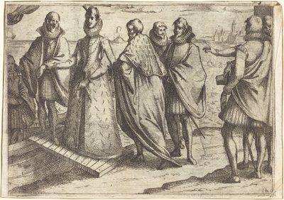 Ombordstigning vid Genua [recto] av Jacques Callot