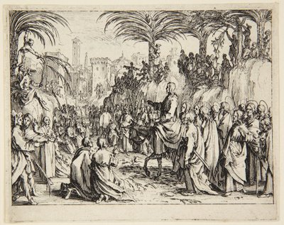 Intåget i Jerusalem av Jacques Callot