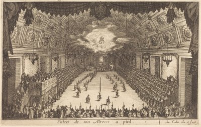 Hans Höghets intåg till fots av Jacques Callot