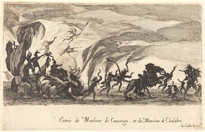 Inträde av M. de Couvonge och M. de Chalabre av Jacques Callot