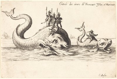Inträde av Mm. de Vroncourt, Tyllon och Marimont av Jacques Callot