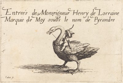 Inträde av Monseigneur Henry de Lorraine, Marquis de Moy, under namnet Pirandre av Jacques Callot