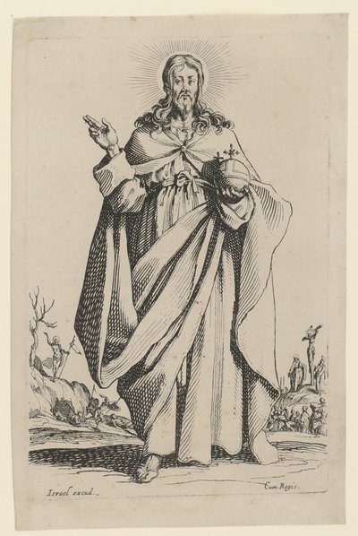 Frälsaren, blad 2 i serien ”Jesus, de tolv apostlarna och Maria” av Jacques Callot