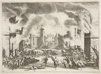 Fjärde akten av Soliman av Jacques Callot