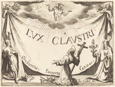Frontispice för "The Light of the Cloister" av Jacques Callot