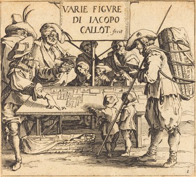 Frontispice för "Varie Figure" av Jacques Callot