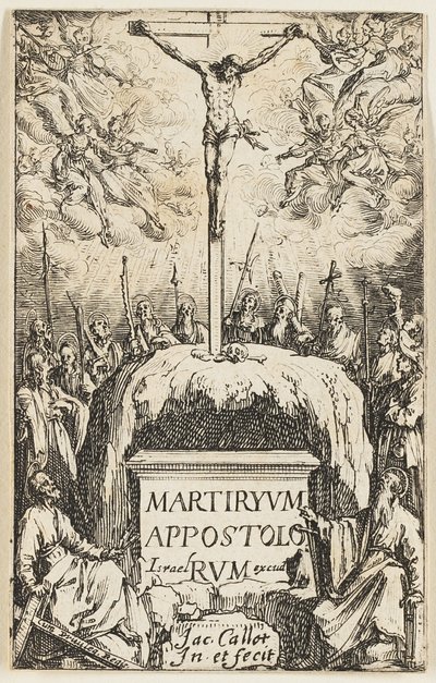 Frontispiece, från Apostlarnas martyrskap av Jacques Callot