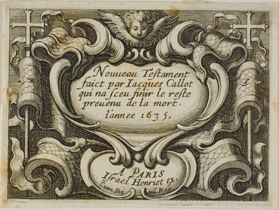 Frontispice, från Nya testamentet av Jacques Callot