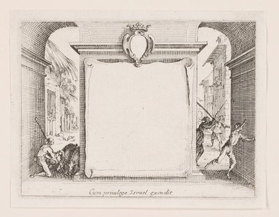 Frontispice, från serien La vie de l av Jacques Callot