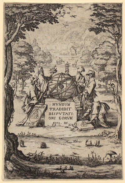 Frontispis till "Sacra Cosmologia" av Jacques Callot