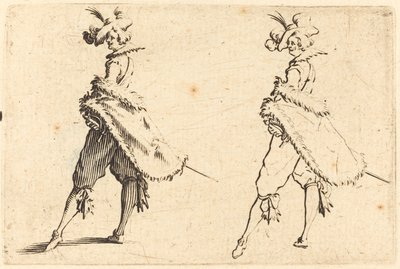 Gentleman sett från sidan av Jacques Callot