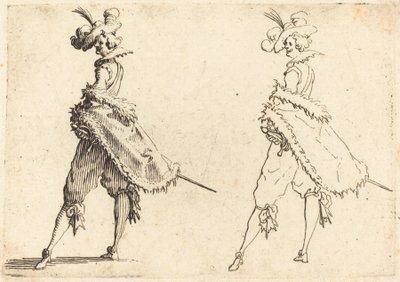 Gentleman sett från sidan av Jacques Callot