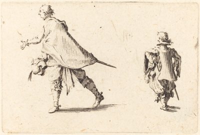 Gentleman och hans sida av Jacques Callot