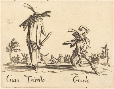 Gian Fritello och Ciurlo av Jacques Callot