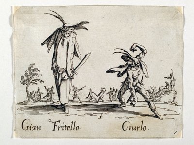 Gian Fritello och Ciurlo, figurer från Commedia dell