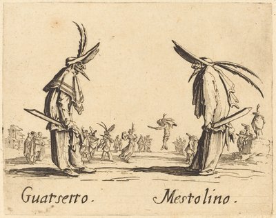 Guatsetto och slev av Jacques Callot