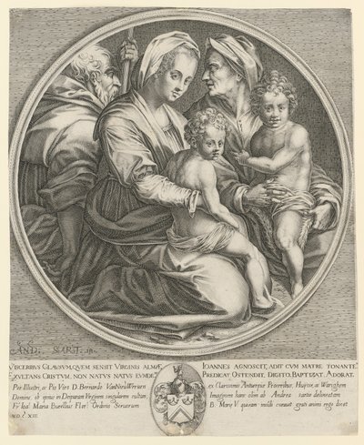 Den heliga familjen av Jacques Callot