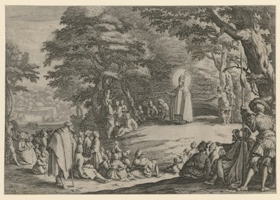 Sankt Amandus av Maastricht av Jacques Callot