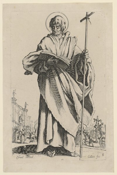 Den helige Filippus, blad 11 i serien ”Jesus, de tolv apostlarna och Maria” av Jacques Callot