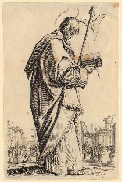 Sankt Filip, blad 11 ur serien "Jesus, de tolv apostlarna och Maria" av Jacques Callot
