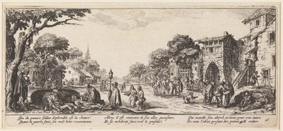 Att ge en döende person sista smörjelsen av Jacques Callot