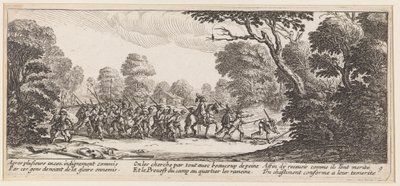 Förflyttningen av fångarna av Jacques Callot