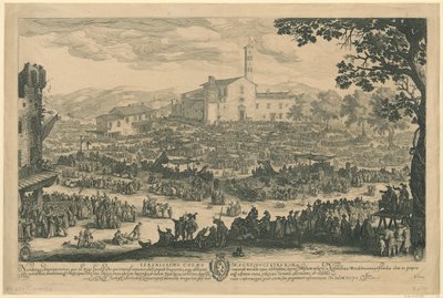 Marknaden i Impruneta [florentinsk version] av Jacques Callot