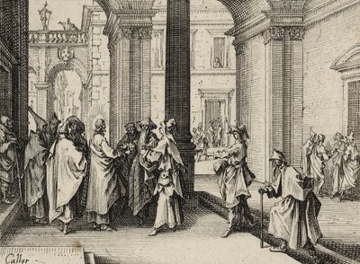 Jesus and the Doctors of the Law, 1635 av Jacques Callot