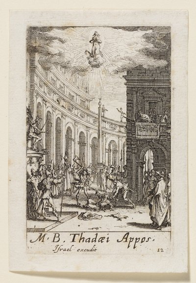 Judas aposteln (Thadaei Appos.) av Jacques Callot