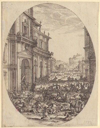 Liten hamn, blad 4 ur serien ”De fyra landskapen” av Jacques Callot
