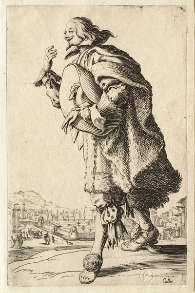Adeln: Adelsmannen som hälsar med hatten under armen av Jacques Callot