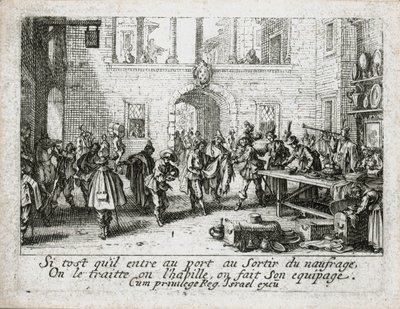 Den förlorade sonens liv ... (gravyr) av Jacques Callot