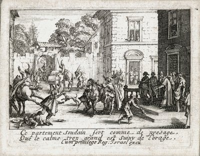 Den förlorade sonens liv ... (gravyr) av Jacques Callot