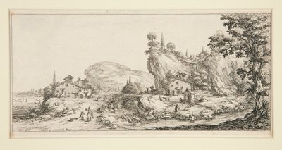 Landscape #6 från Landscapes for Giovanni de Medici av Jacques Callot