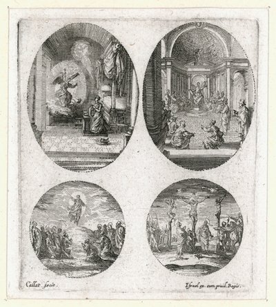 Passionens mirakel ... (gravyr) av Jacques Callot