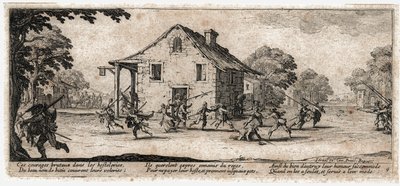 Krigets elände och olyckor ... (gravyr) av Jacques Callot