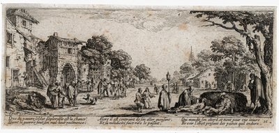 Krigets elände och olyckor ... (gravyr) av Jacques Callot