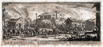 Krigets elände och olyckor ... (gravyr) av Jacques Callot