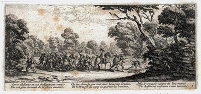 Krigets elände och olyckor ... (gravyr) av Jacques Callot